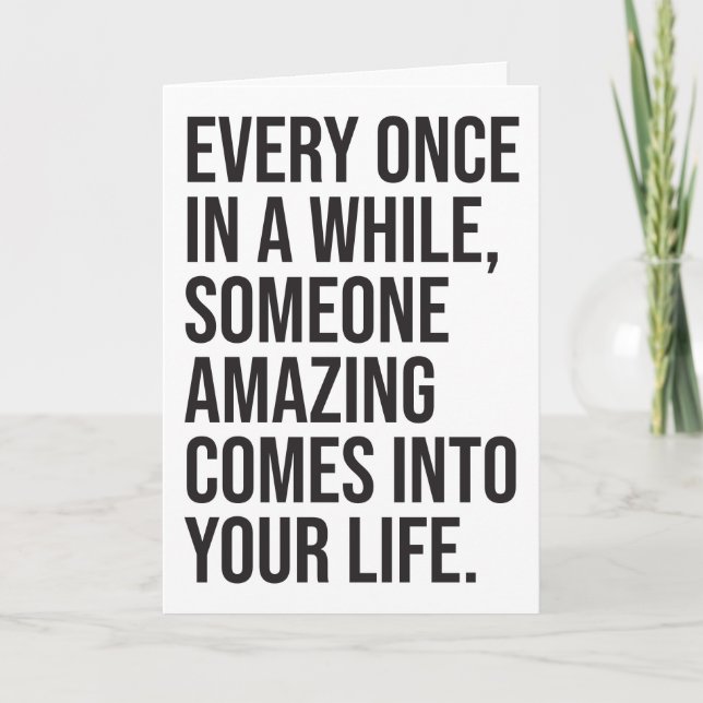 CUSTOM Here I am Sarcastic Romantic Humor Funny Card (Front)