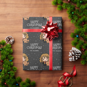 Custom Hermione Granger   Happy Christmas Wrapping Paper