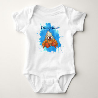 Custom Hermit Crab Baby Baby Bodysuit