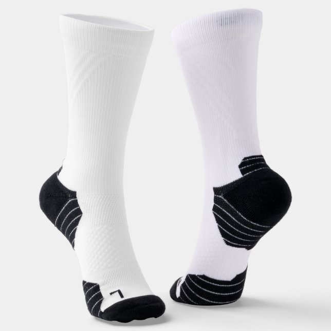 Custom High-Performance Athletic Crew Sock (Angled)