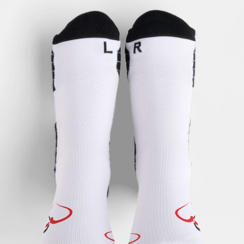 Custom High_Performance Athletic hearts Crew Sock 