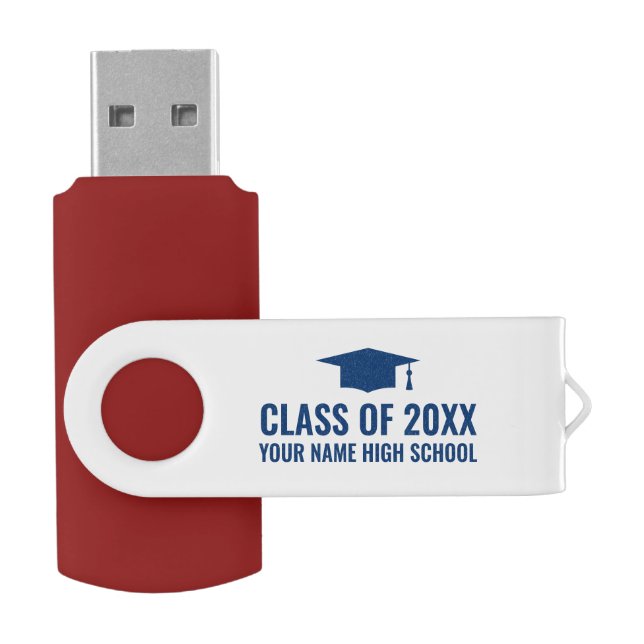 Custom high school graduate USB pen flash drives (Opened)