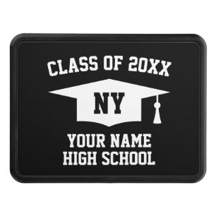 Custom high school graduation class year hitch cover
