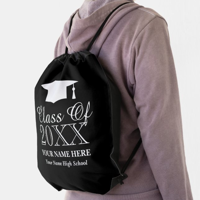 Custom high school graduation gift drawstring bag (Insitu)