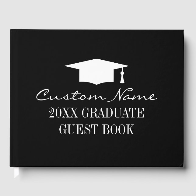Custom high school graduation guest book (Front)