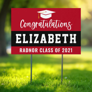 Custom High School Graduation Lawn Sign