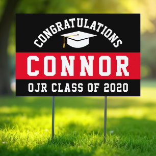 Custom High School Graduation Lawn Sign