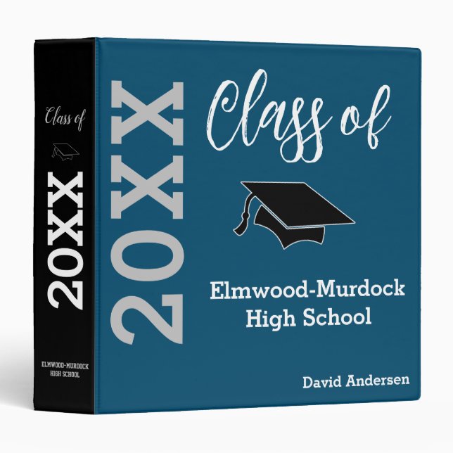 Custom High School Graduation Memory Books 3 Ring Binder (Front/Spine)
