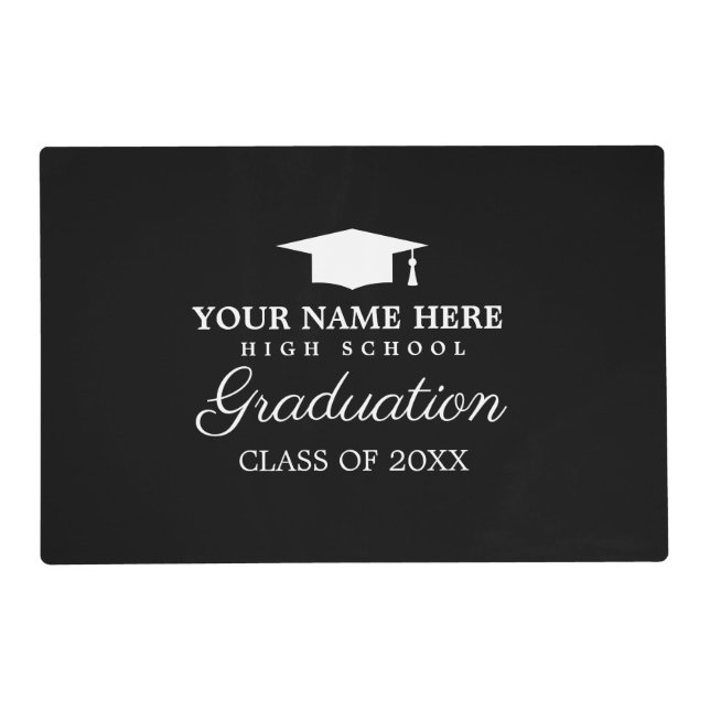 Custom High School Graduation party placemats (Front)
