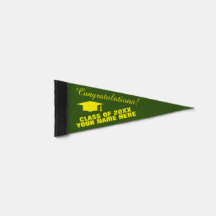 Custom high school graduation sports pennants