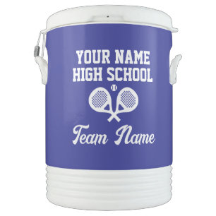 Custom high school padel tennis team beverage cooler