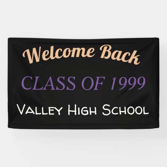 Custom High School Reunion Banner Zazzle Com