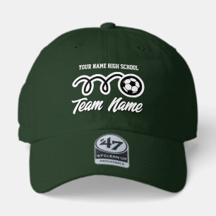 Custom high school soccer team sports hats