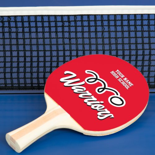 Custom high school table tennis team  ping pong paddle