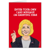 Custom Hillary Clinton Cartoon Cards (Front)