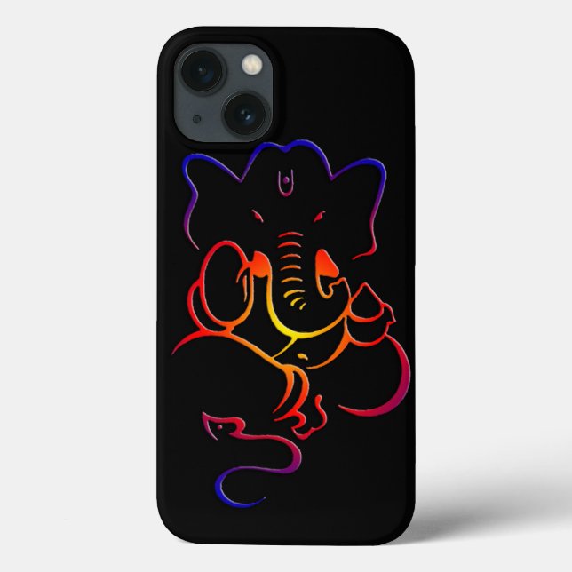Custom Hindu God Ganesh Graphic Iphone Case (Back)
