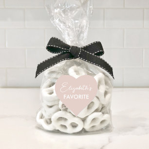 Custom His and Her Favorite Wedding Heart Sticker