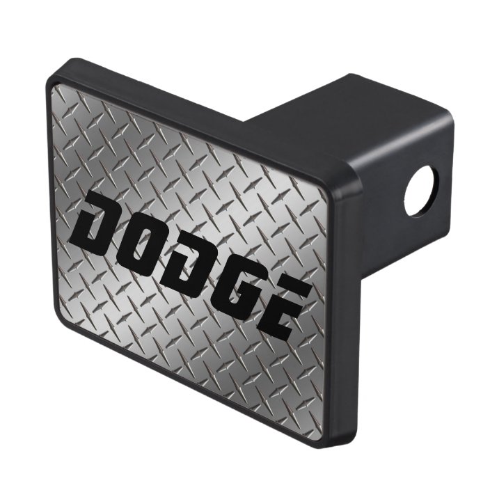 Custom Hitch Cover Diamond Plate Silver