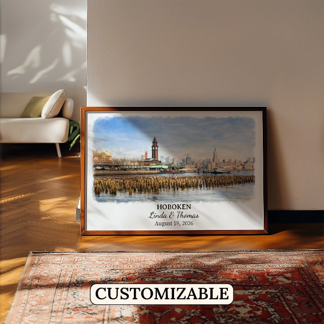 Custom Hoboken Wall Art, New Jersey Poster (Creator Uploaded)
