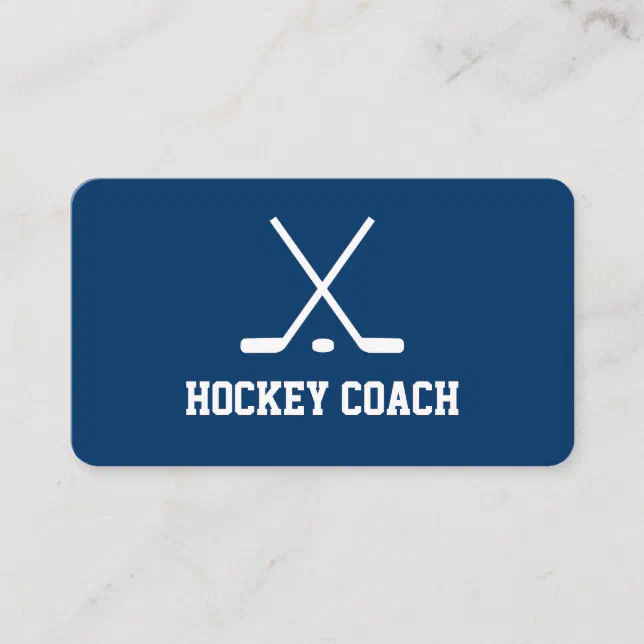 Custom Hockey Coach Business Card Template Design Zazzle custom-hockey-coach-business-card-template-design-zazzle