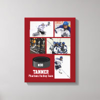 Custom Hockey Photo Collage Team Name Your Text