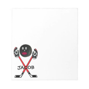 Custom Hockey Player Notepad