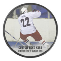 Custom Hockey Puck Add Photo Player, Team Name Custom Hockey Puck Add Photo Player, Team Name