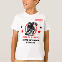Custom Hockey School Club League Name Number