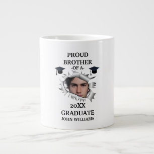 Custom hole graduation photo name template giant coffee mug