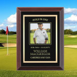 Custom Hole in One Black Gold Photo Award Plaque<br><div class="desc">Create your own Custom Hole in One Black Gold Photo Award Plaque! Personalize this design with your own text. You can further customize this design by selecting the "Edit Design" button if desired.</div>