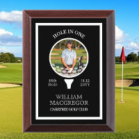 Custom Hole in One Photo Golf Award Plaque