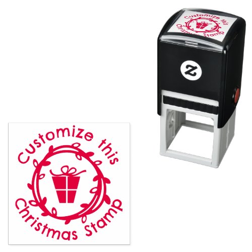 Custom Holiday Christmas Gift Self_inking Stamp