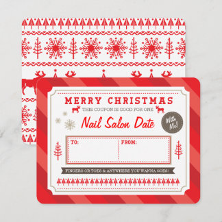 Custom Holiday Gift Coupon by Origami Prints Invitation
