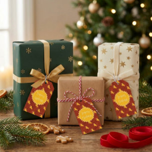 Custom Holiday Gingerbread Gift Tags