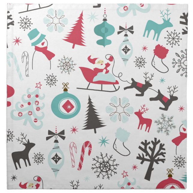 Custom Holiday Merchandise Cloth Napkin (Front)