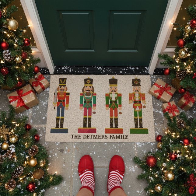 Custom Holiday Nutcracker  Fiber Doormat (Custom Holiday Nutcracker Fiber Doormat)