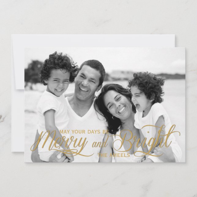 Custom  | Holiday Photo Card (Front)