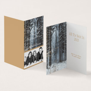 Custom Holiday Photo Winter Scene