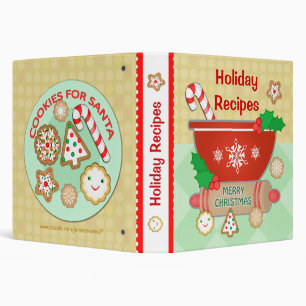 Custom Holiday Recipe Binder