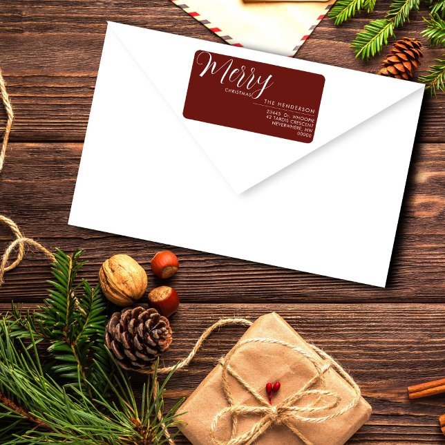 Custom Holiday Return Address Label | Personalized (Creator Uploaded)
