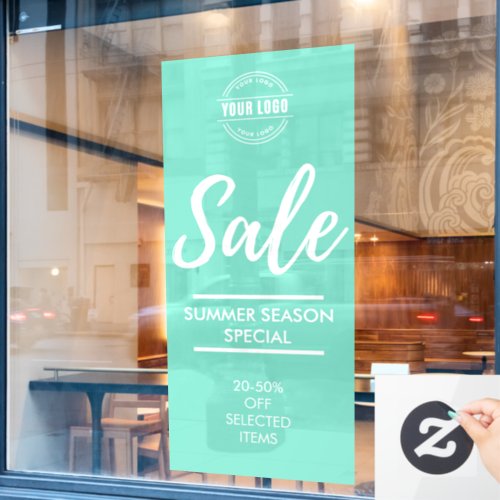 Custom Holiday Sale Modern Store Discount Window Cling