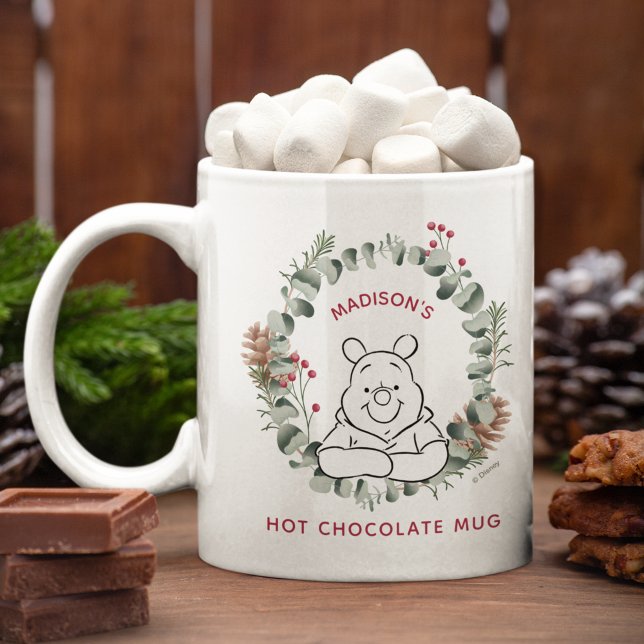 Custom Holiday Winnie the Pooh Hot Chocolate Coffee Mug (Creator Uploaded)