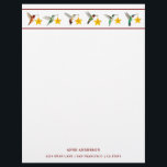 Custom Holidays Hummingbirds  Stationery<br><div class="desc">Custom Holidays Hummingbird Stationery Paper featuring North American hummingbirds such as Ruby-throated,  Rufous,  Allen's and Broad-tailed Hummingbirds carrying stars.</div>