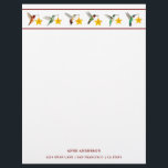 Custom Holidays Hummingbirds  Stationery<br><div class="desc">Custom Holidays Hummingbird Stationery Paper featuring North American hummingbirds such as Ruby-throated,  Rufous,  Allen's and Broad-tailed Hummingbirds carrying stars.</div>