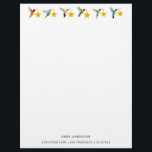 Custom Holidays Hummingbirds  Stationery<br><div class="desc">Custom Holidays Hummingbird Stationery Paper featuring North American hummingbirds such as Ruby-throated,  Rufous,  Allen's and Broad-tailed Hummingbirds carrying stars.</div>