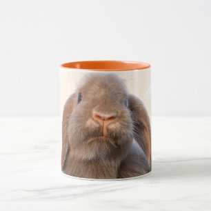 Custom Holland Lop Rabbit Lover Photo Design Mug