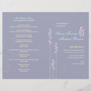 ::custom:Hollyhock & Ampersand Wedding Program