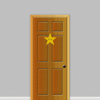 Custom Hollywood Birthday Dressing Room Door Star Wall Sticker