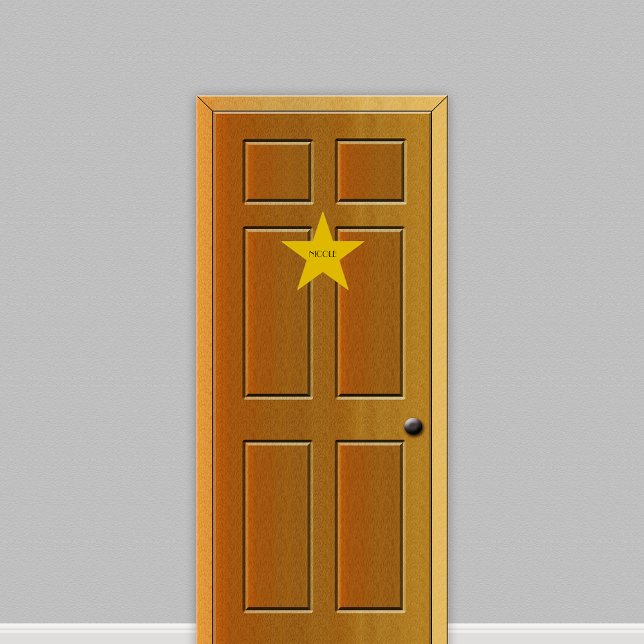 Custom Hollywood Birthday Dressing Room Door Star Wall Sticker (Creator Uploaded)