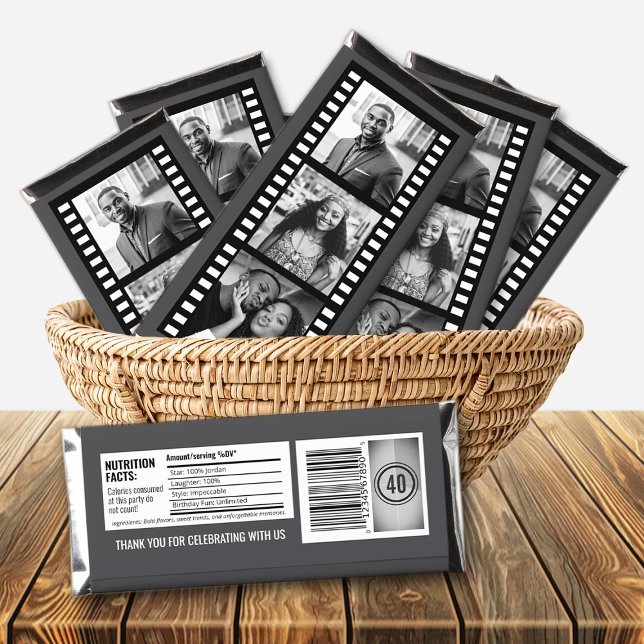 Custom Hollywood Party Favors, Film Strip Hershey Bar Favors (Custom Hollywood Party Favors, Film Strip Hershey Bar Favors)